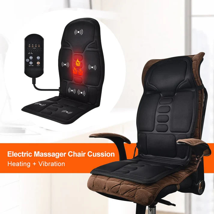 Heated Massage Seat Topper –  Heat Therapy Cushion for Home, Office & Car
