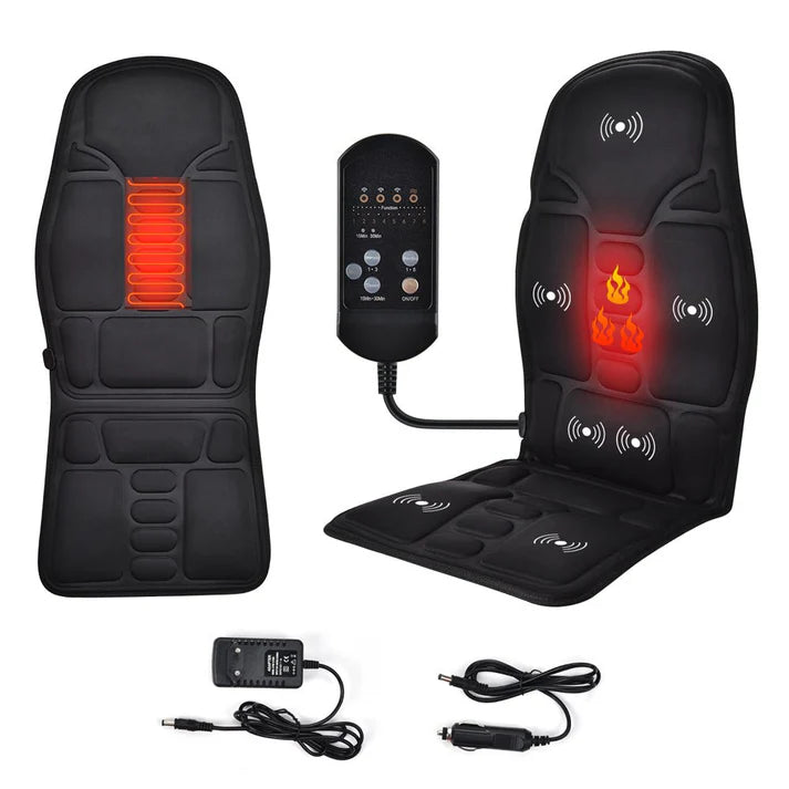 Heated Massage Seat Topper –  Heat Therapy Cushion for Home, Office & Car